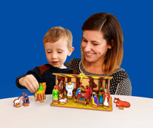 Load image into Gallery viewer, Away in a Manger Children's Nativity Book and Playset