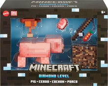Load image into Gallery viewer, Minecraft Diamond Level Pig Action Figure with 4 Accessories