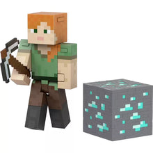 Load image into Gallery viewer, Minecraft Alex Diamond Level Figure