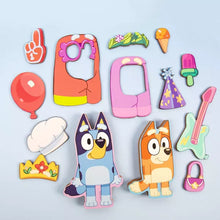 Load image into Gallery viewer, Bluey Magnetic Wooden Playset