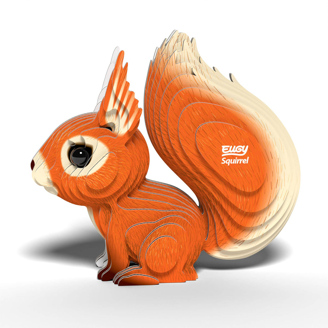EUGY 083 Squirrel Eco-Friendly 3D Paper Craft Puzzle