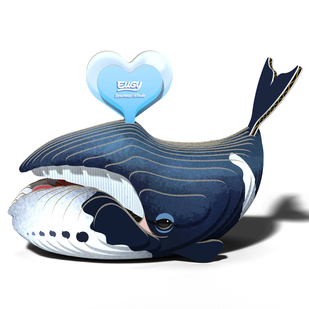 EUGY 084 Bowhead Whale Eco-Friendly 3D Paper Craft Puzzle