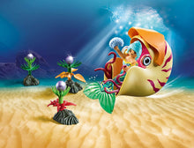 Load image into Gallery viewer, Playmobil Mermaid with Sea Snail Gondola