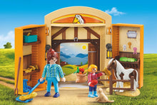 Load image into Gallery viewer, PLAYMOBIL Pony Stable Play Box