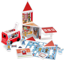 Load image into Gallery viewer, Melissa & Doug- Magnetivity Building Playset: Fire Station