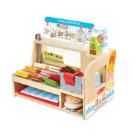 Melissa & Doug- Wooden Slice & Stack Sandwich Counter