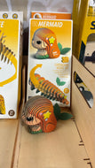 EUGY 050 Mermaid Eco-Friendly 3-D Paper Puzzle