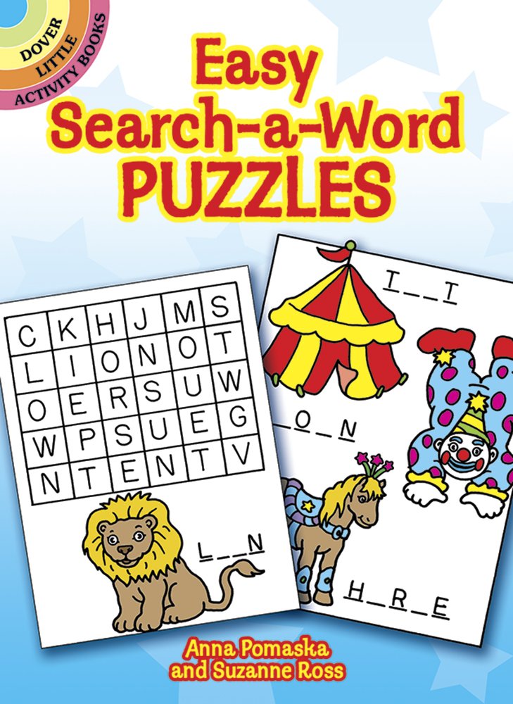 Easy Search-A-Word Puzzles (Dover Little Activity Books) Paperback