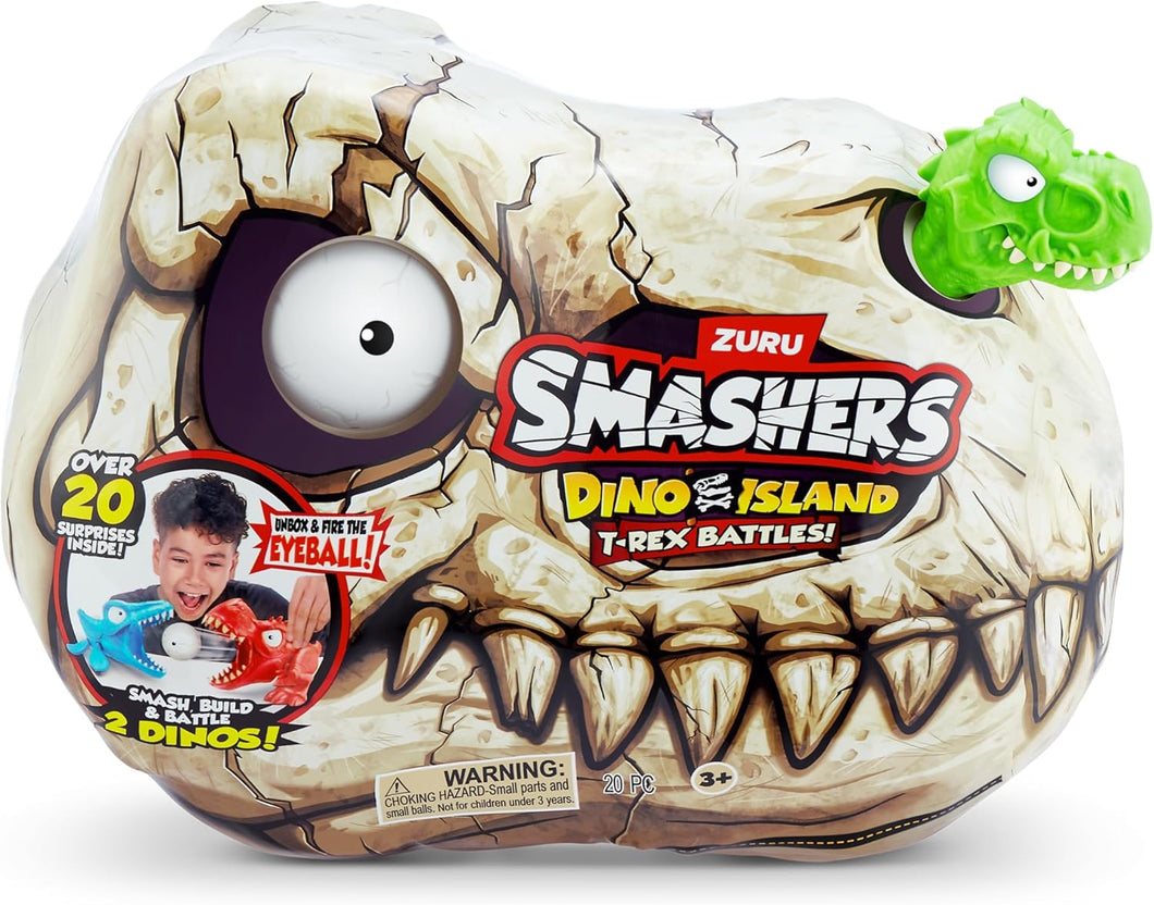 Smashers Dino Island Mini T-Rex Battles Playset