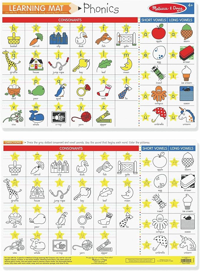Melissa & Doug: Learning Mat- Phonics
