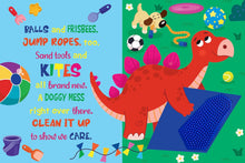 Load image into Gallery viewer, Dino Chores Outdoors Dinosaur Touch and Feel Books for Toddlers 1-3 &amp; Baby Books
