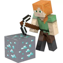 Load image into Gallery viewer, Minecraft Alex Diamond Level Figure
