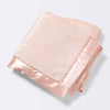 Solid Satin Edge Plush Blanket - Pink