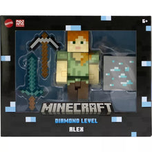 Load image into Gallery viewer, Minecraft Alex Diamond Level Figure
