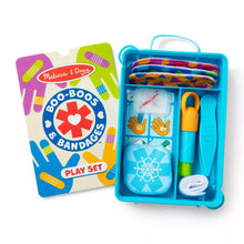 Load image into Gallery viewer, Melissa &amp; Doug Boo-Boos &amp; Bandages Reusable First Aid Pretend Play Set
