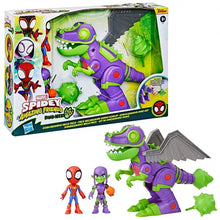 Load image into Gallery viewer, Marvel Spidey and His Amazing Friends Goblin Dino Mech Pack
