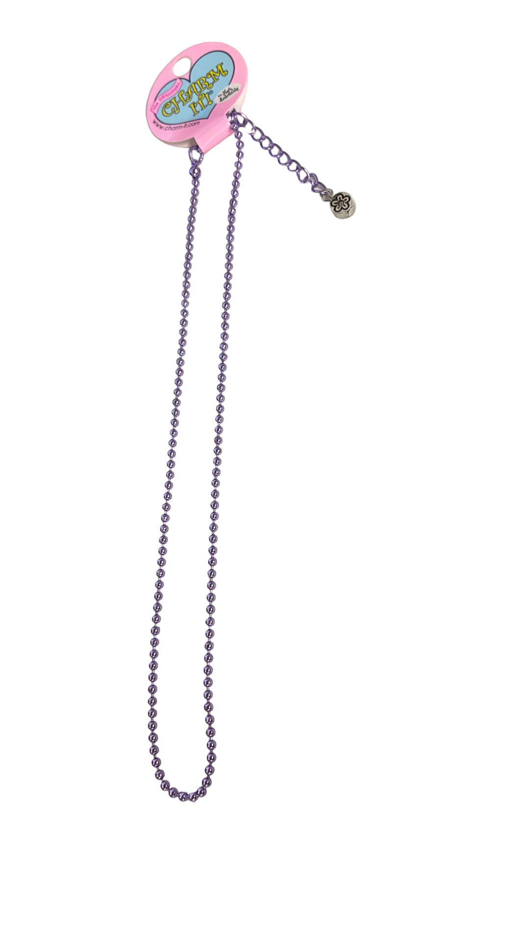 Charm It! Purple Ball Chain Necklace