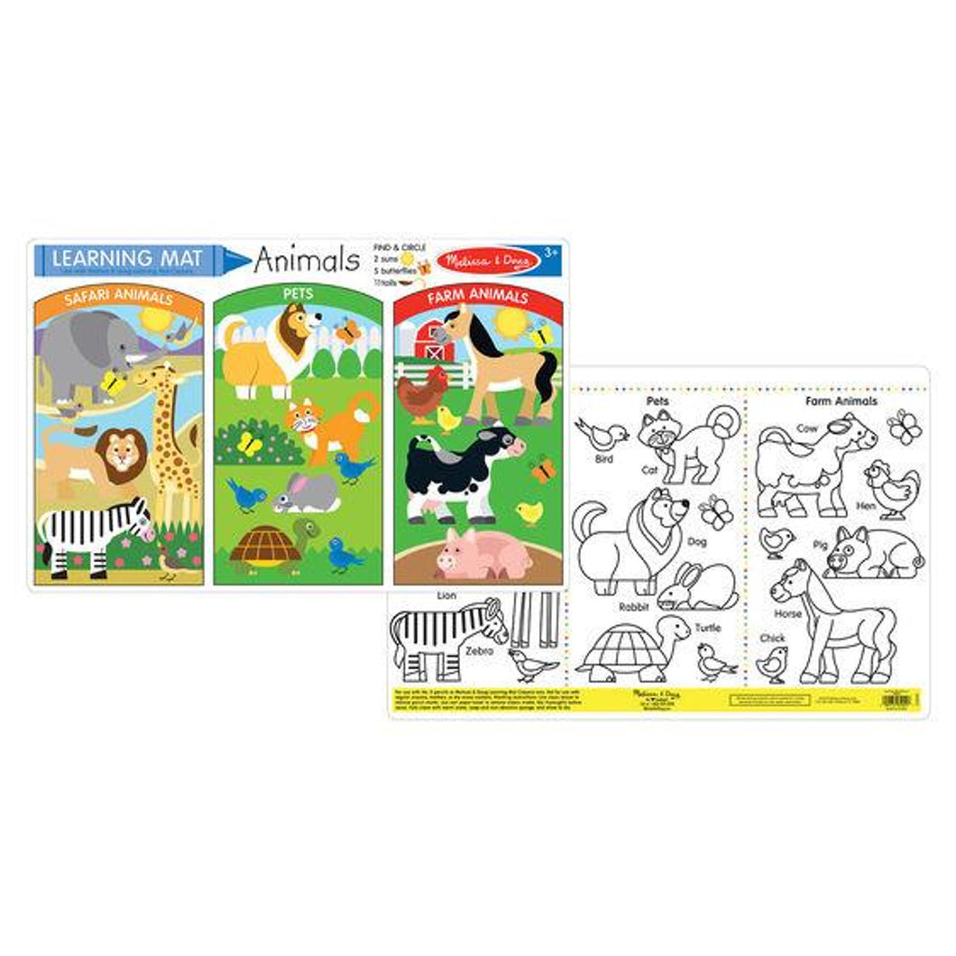 Melissa & Doug- Learning Mat: Animal