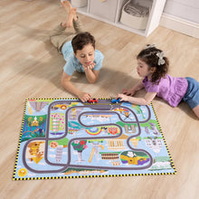 Load image into Gallery viewer, Melissa &amp; Doug- Race Around The World Tracks Floor Puzzle
