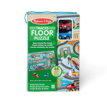 Load image into Gallery viewer, Melissa &amp; Doug- Race Around The World Tracks Floor Puzzle
