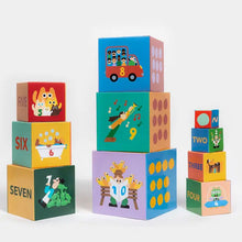 Load image into Gallery viewer, Number Stacking &amp; Nesting Blocks
