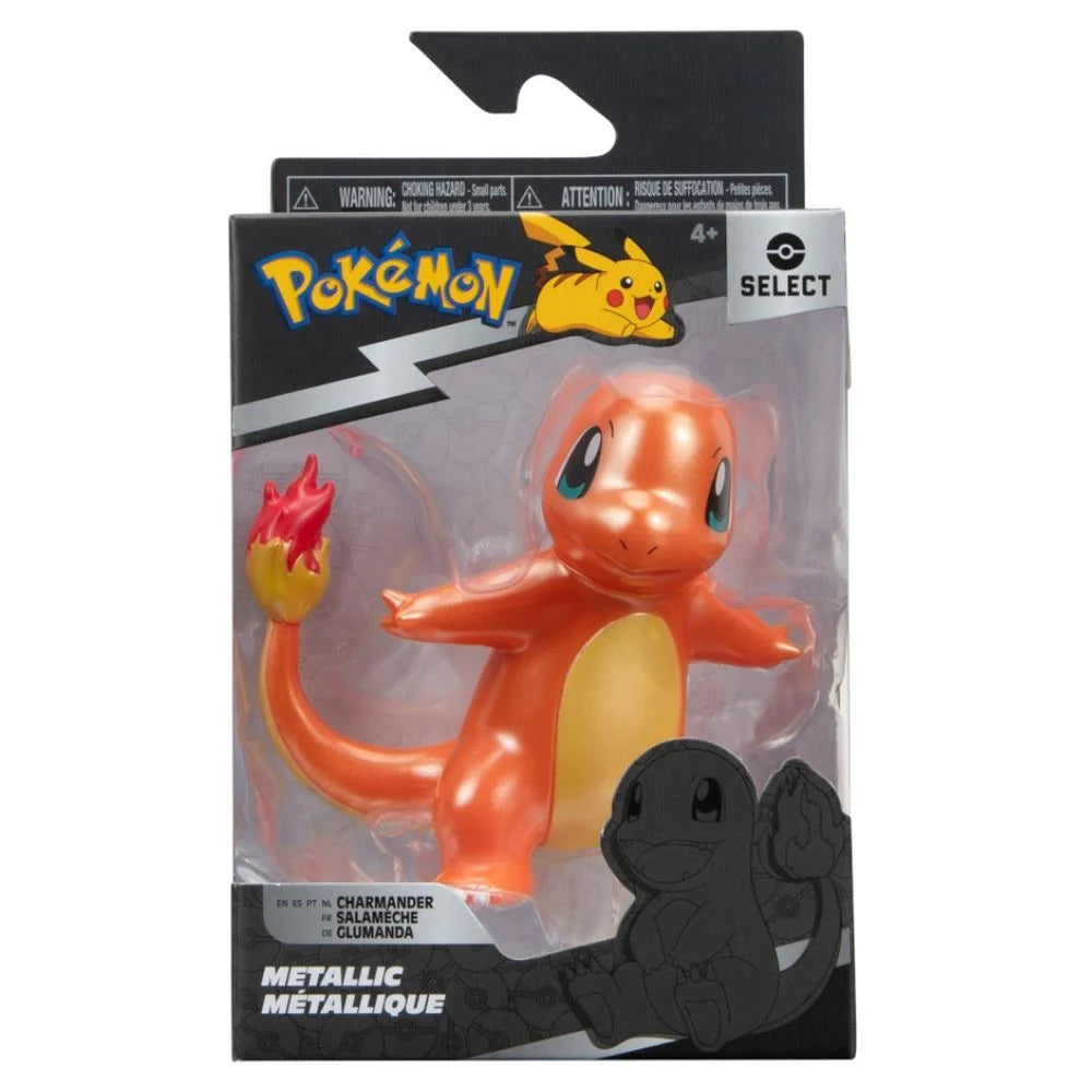 Jazwares Pokemon Select True Color Metallic Charmander 3-in Battle Figure