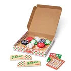 Load image into Gallery viewer, Melissa &amp; Doug Wooden Double-Sided Pizza Topping Toss Games 14-Piece

