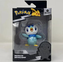 Load image into Gallery viewer, Jazwares Pokemon Select True Color Metallic Piplup 3-in Battle Figure
