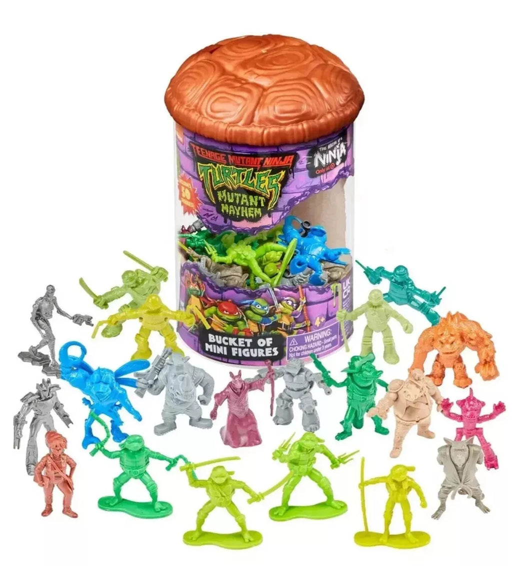 TMNT Mutant Mayhem Bucket of Mini Figs (50)