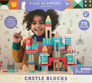 FAO Schwarz Build Your Own Fortress Castle Blocks 75 pcs