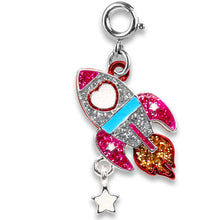 Load image into Gallery viewer, Charm It!- Glitter Rocket Charm

