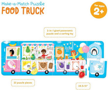 Load image into Gallery viewer, Make-A-Match Food Truck Puzzle
