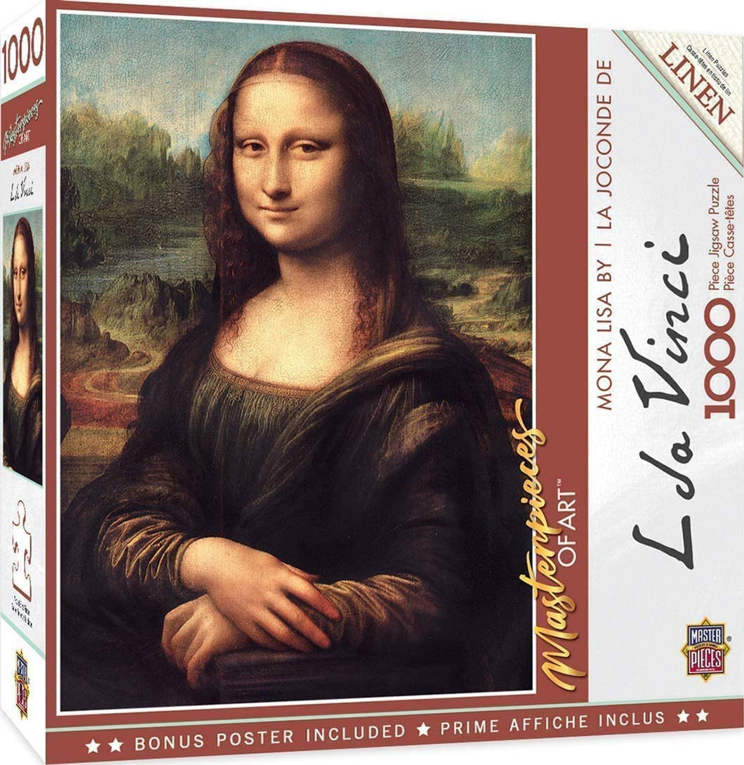 Master Pieces- Da Vinci: Mona Lisa Linen Jigsaw Puzzle