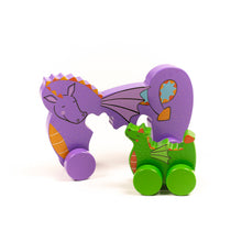 Load image into Gallery viewer, Jack Rabbit Creations- Big &amp; Little Dragon Push Toy
