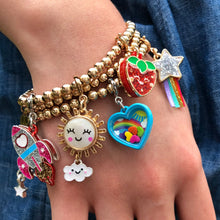 Load image into Gallery viewer, Charm It!- Glitter Rocket Charm
