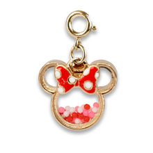 Load image into Gallery viewer, Charm It!- Gold Minnie Shaker Charm
