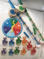 Melissa & Doug Catch & Count Wooden Fishing Game
