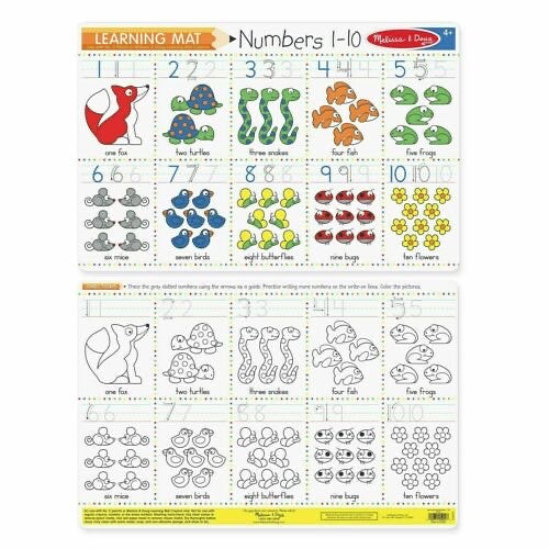 Melissa & Doug Learning Mat Placemat - Numbers 1-10