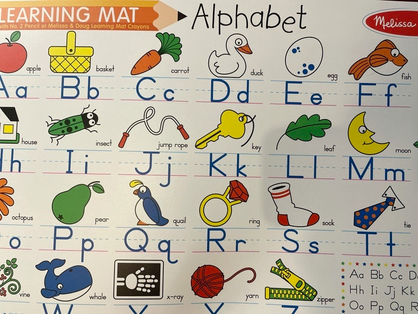 Melissa & Doug Learning Mat, Alphabet Activity Pad Lot