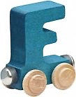 Name Train F - Bright Color Childrens Wooden Trains