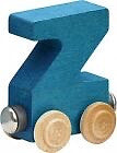 Name Train Z - Bright Color Childrens Wooden Trains