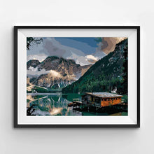 Load image into Gallery viewer, Adult Paint By Numbers Acrylic Set Norwegian Fjord Cabin
