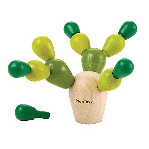 Wooden Mini Balancing Cactus