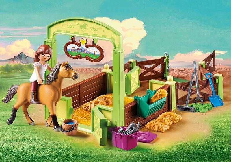 PLAYMOBIL Spirit Riding Free Lucky & Spirit with Horse Stall Playset