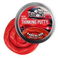 Crazy Aarons- Mini Chrome Thinking Putty Radical Red