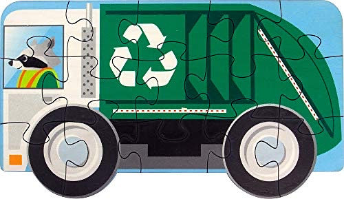 Recycling Truck Shaped Puzzle - Made in USA