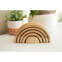 Load image into Gallery viewer, Indie Wood Co.-Small Wooden Rainbow Stacker
