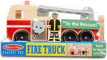 Load image into Gallery viewer, Melissa &amp; Doug- Wooden Fire Truck w/ Fire Fighters
