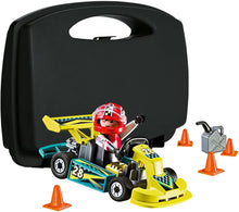 Load image into Gallery viewer, Playmobil Go-Kart Racer Carry Case Building Set
