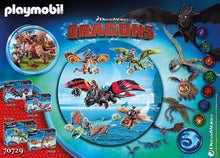 Load image into Gallery viewer, Playmobil Dragon Racing: Fishlegs and Meatlug
